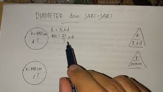 Cara Menghitung Panjang Jari-Jari Dan Diamater Lingkaran Jika Keliling 440 Cm