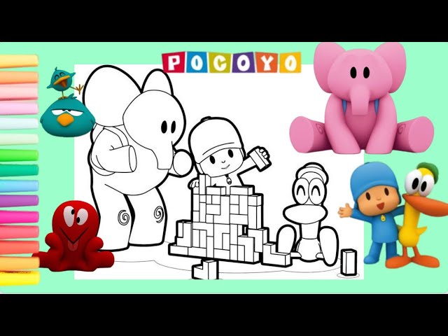 Elly and Pocoyo Coloring Pages - Pocoyo Coloring Pages - Coloring Pages  para crianças e adultos