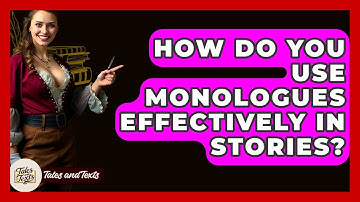 How Do You Use Monologues Effectively In Stories? - Tales And Texts