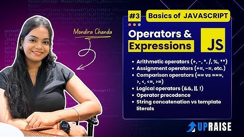 JavaScript Basics #3: Operators & Expressions Explained (Beginner Friendly)