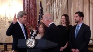 Vice President Biden Swears In Secretary Kerry