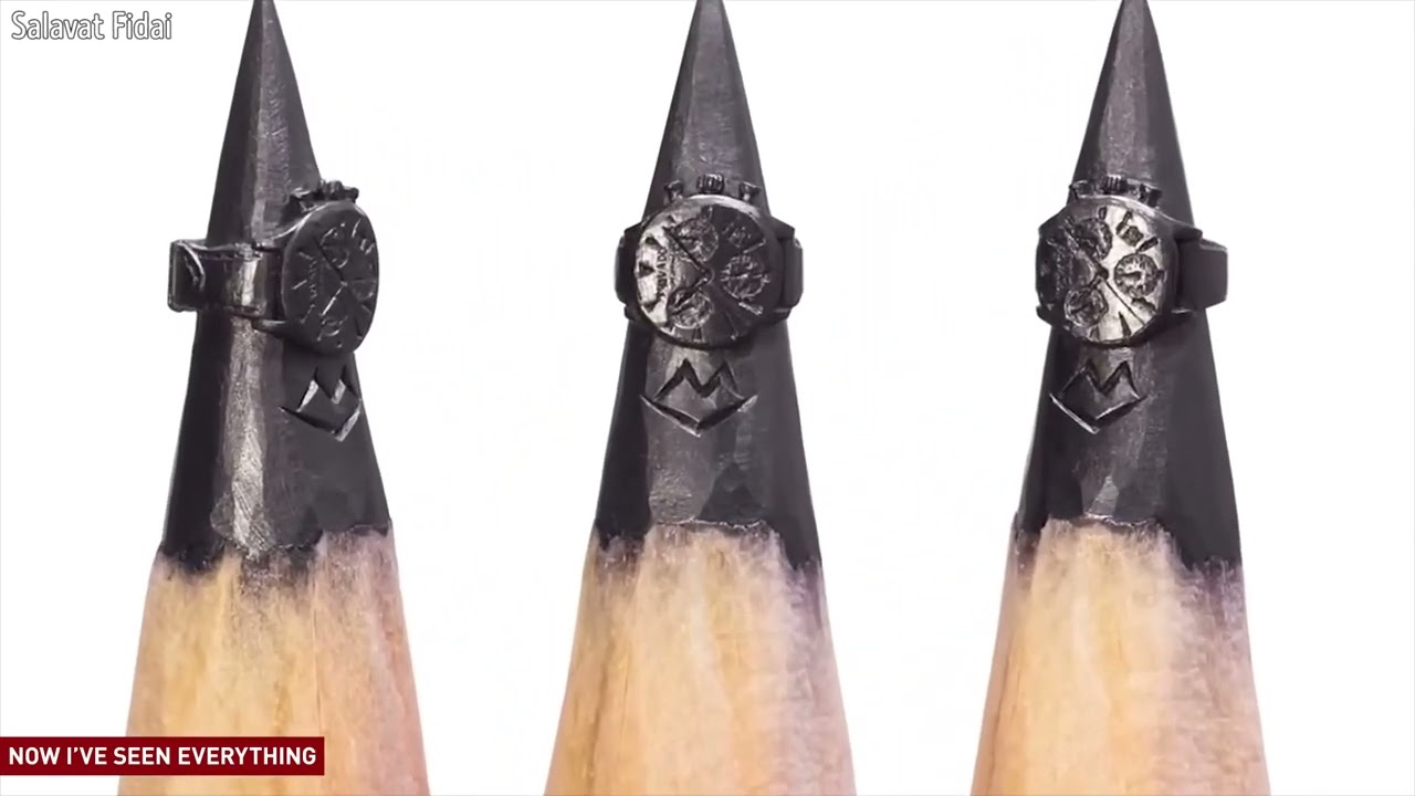 IMPRESSIVE ART ON THE TIP OF A PENCIL //evergreen//