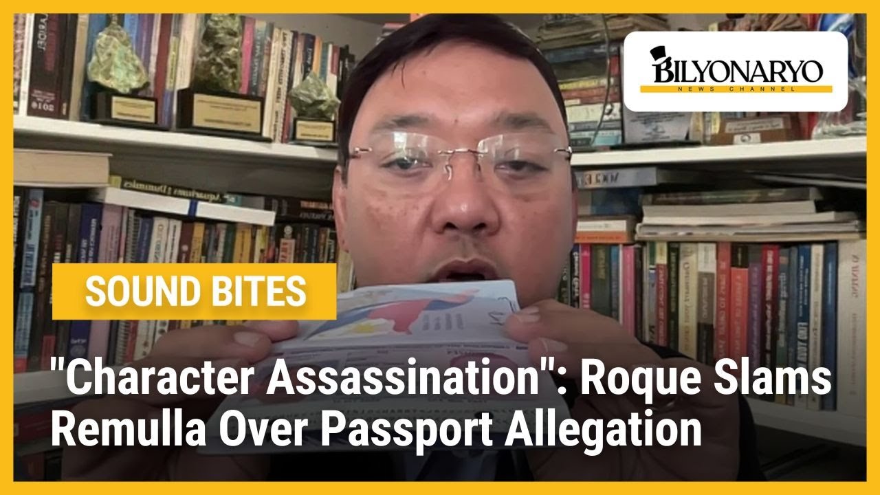 "Character Assassination": Roque Slams Remulla Over Passport Allegation