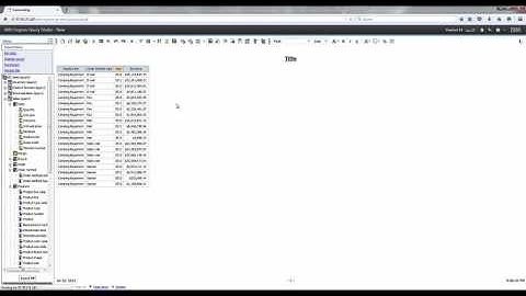 IBM Cognos Query Studio Training - Sorting Charts Demo 3-2 || Cresco International