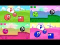 Red Ball 4 &amp; 3 Blue Ball Vs Pink Ball Vs Green Ball Vs Red Ball with All Levels All Boss Full Game