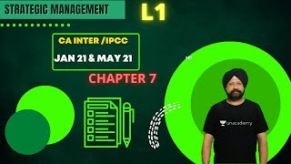 L1: Strategic Management CA Inter/IPCC | Jan/May 21| Unacademy CA Intermediate Group 2 | J.S. Batra Wealth