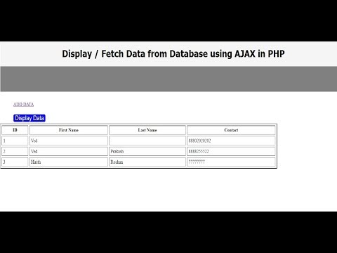 How to Display/Fetch Data on button click using AJAX in PHP - AJAX