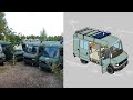 EX German Army Ambulance (Mercedes 609) converted into a house #vanlife