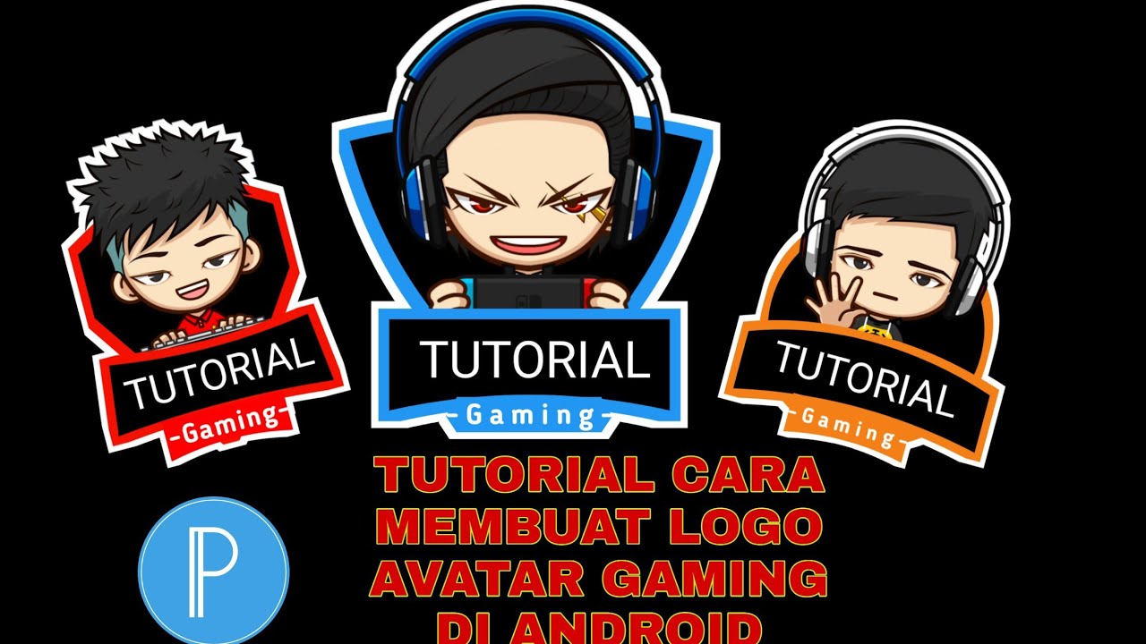 Tutorial cara  membuat Logo  Avatar Gaming YouTube