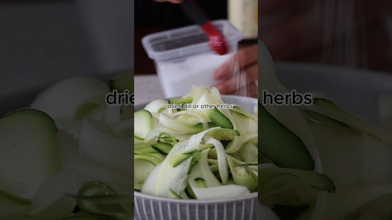 Zucchini Salad (Video) - The Plant Based School