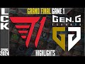 T1 vs GEN Highlights Game 1 | GRAND FINAL Playoffs LCK Spring 2024 | T1 vs GEN.G G1