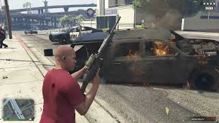 GTA 5 전철타고 RPG-7 으로 바주카 전쟁 screenshot 2