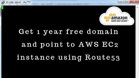 Get 1 year free domain and point to AWS EC2 instance DNS
