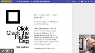 Click Clack the Rattle Bag by Neil Gaiman