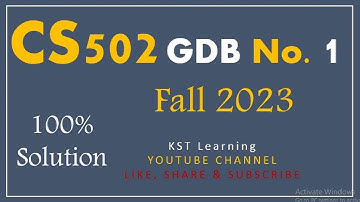 CS502 GDB Solution Fall 2023 | CS502 GDB 2023 KST Learning