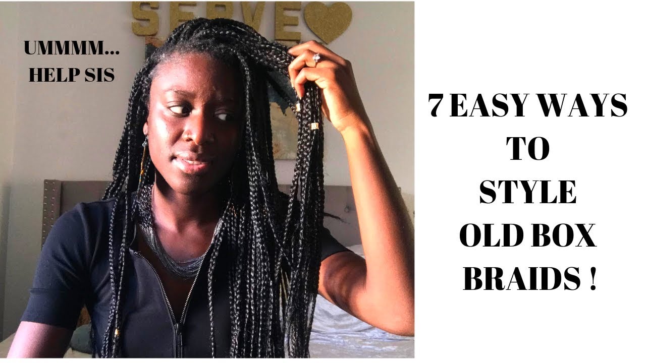 Featured image of post Box Braid Styles For Old Braids : You can use box braids to create a simple bun or twist, or you can weave the braids into larger braids and arrange them in fashionable patterns.