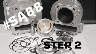 139qmb big bore kit instructions  #SA88  Step 2 Installation