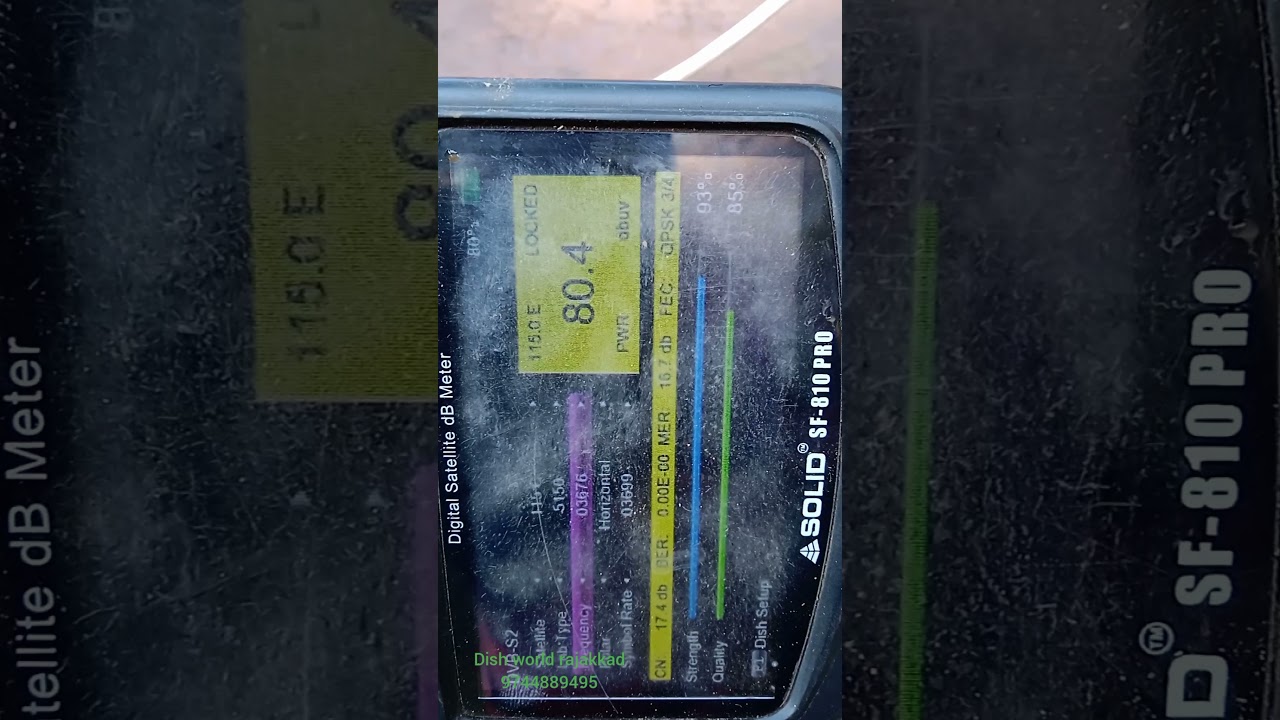 Chinasat 6B 115.5E c band dish setting and channels