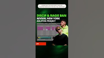 How to make Tech House like DISCIP / RAGIE BAN (with project file) #ableton #tutorial #template