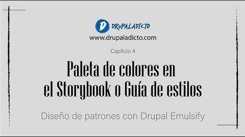 Drupal 9 - Emulsify - Paleta de colores en el Storybook - React + Drupal 9