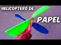 Como Hacer Un Helicoptero Casero Que Vuele De Papel Con Motor A Goma