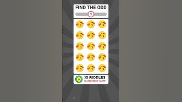 FIND THE ODD EMOJI OUT #391 #shorts #puzzle #riddles #viral #emoji #emojichallenge #xiriddles