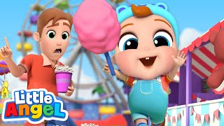 Playtime at the Theme Park | Little Angel Nursery Rhymes & Kids Songs