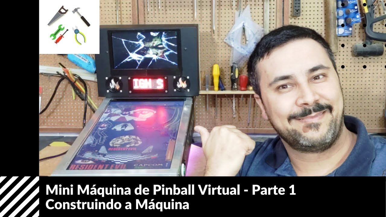 Mini Máquina de Pinball Virtual - Parte 1 Construindo a Máquina 