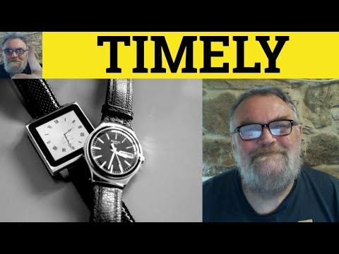 Timely Meaning Timely Definition Timely Examples IELTS Vocabulary Timely