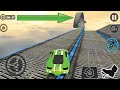 Impossible Car Tracks 3D: Green Car Driving Stunts Sim Levels 10 to 13 Completed - Android GamePlay