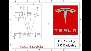 How to Design a 3D TESLA car logo in Solidworks?