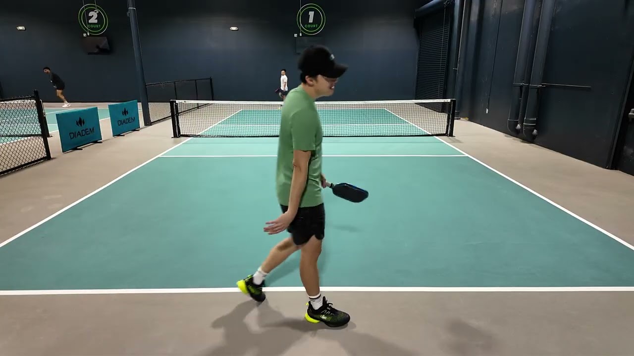 Pickleball - Pickle Point SW 17 - Singles - Kevin (Baseline Handicap) vs Daryl Game 1