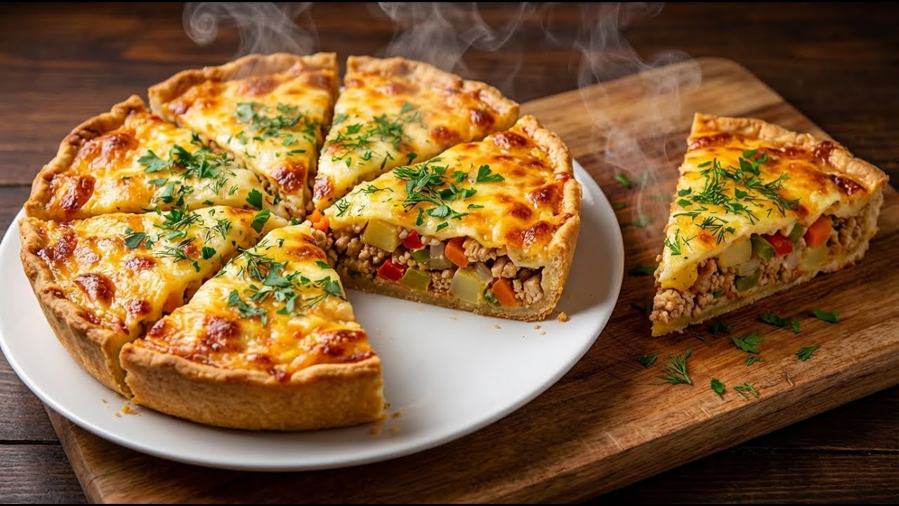 Kartoffelkuchen in 15 Minuten! Das Leckerste, was man aus Kartoffeln und Eiern zubereiten kann!