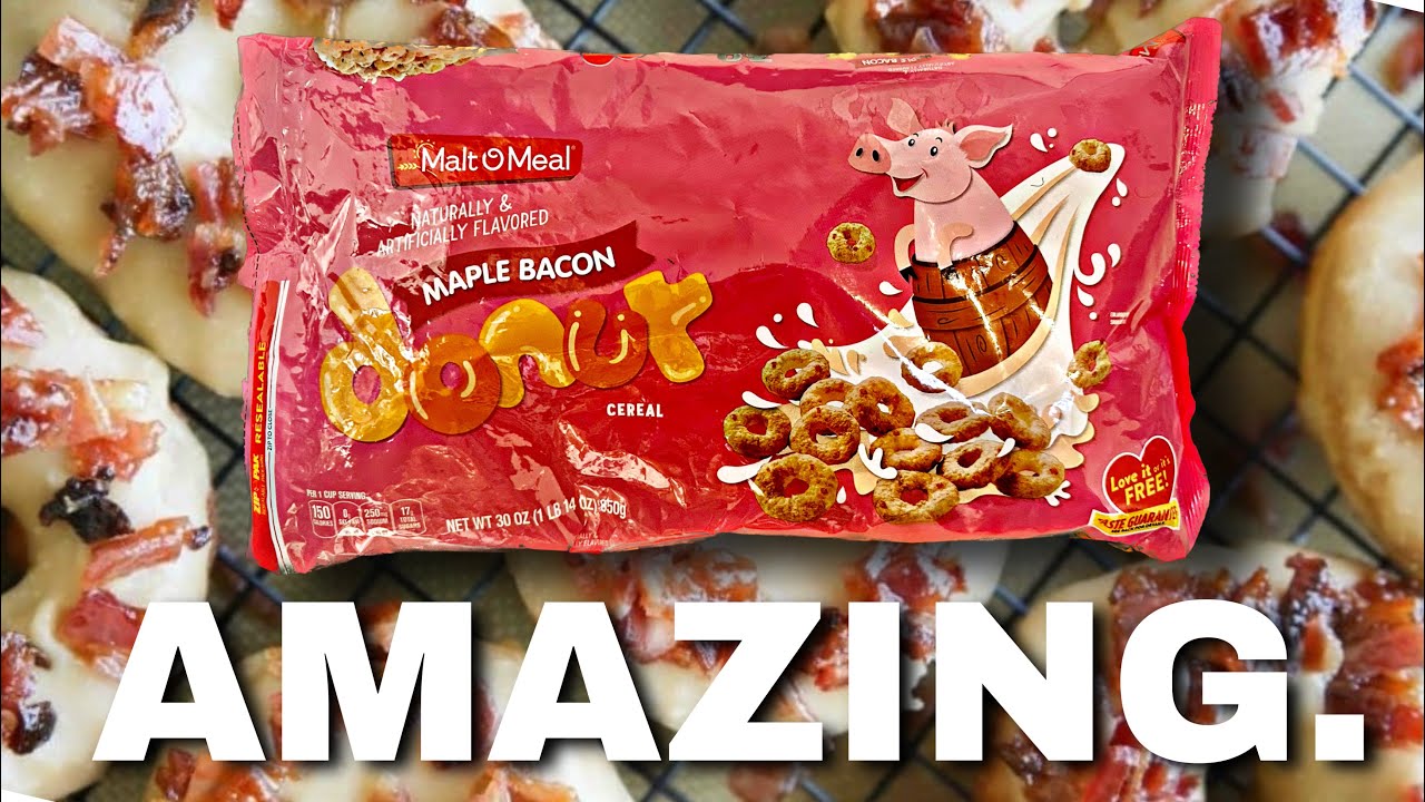 Maple Bacon Donut Cereal SUPER CEREAL SUNDAY YouTube