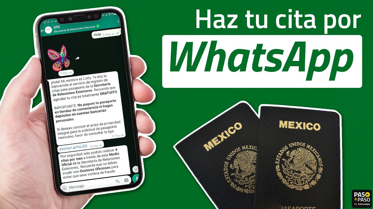 ¿Cómo tramitar el pasaporte en WhatsApp? TUTORIAL completo YouTube