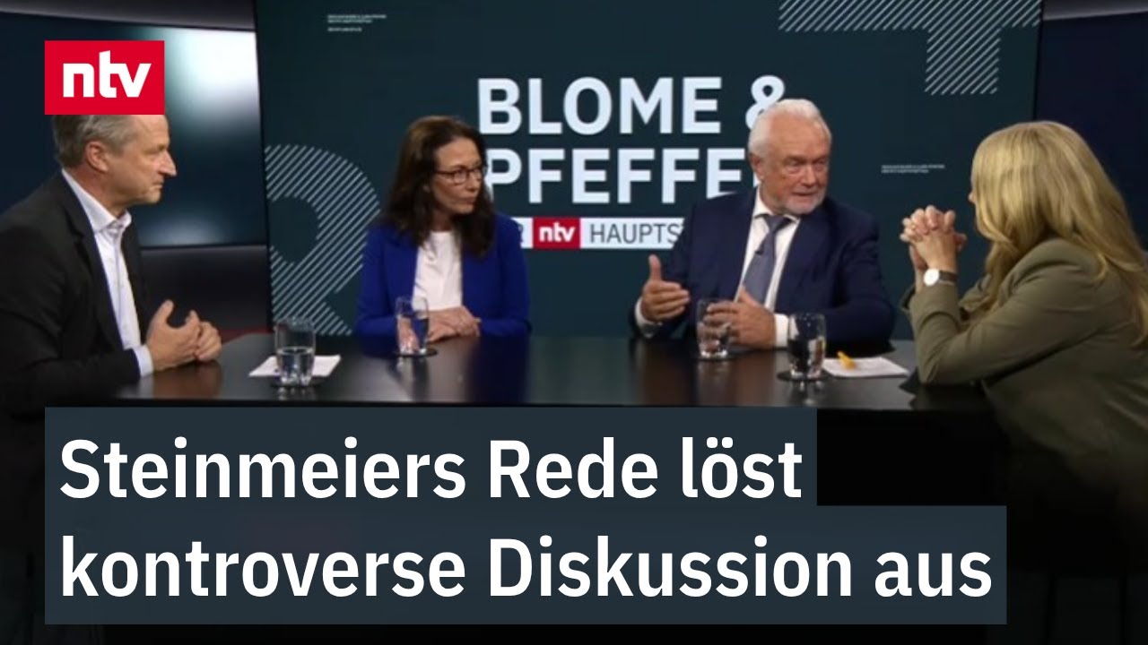 Steinmeiers Rede löst kontroverse Diskussion aus - Kubicki und Fahimi bei Blome & Pfeffer