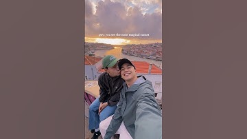 Core memory being together during the most beautiful golden hour ✨️ #shorts #gaycouple