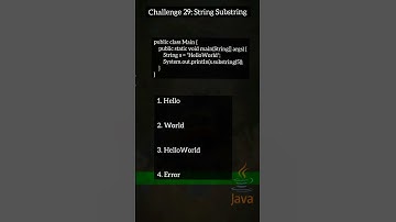 Java challenge 29 string substring #shorts #shortvideo