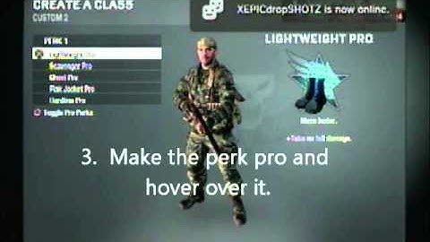 Call of duty Black ops Pro perk glitch tutorial (PS3) Patched