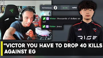 FNS Demands NRG Victor to Beat EG in Upcoming Match to Not Lose His Bet with Shanks