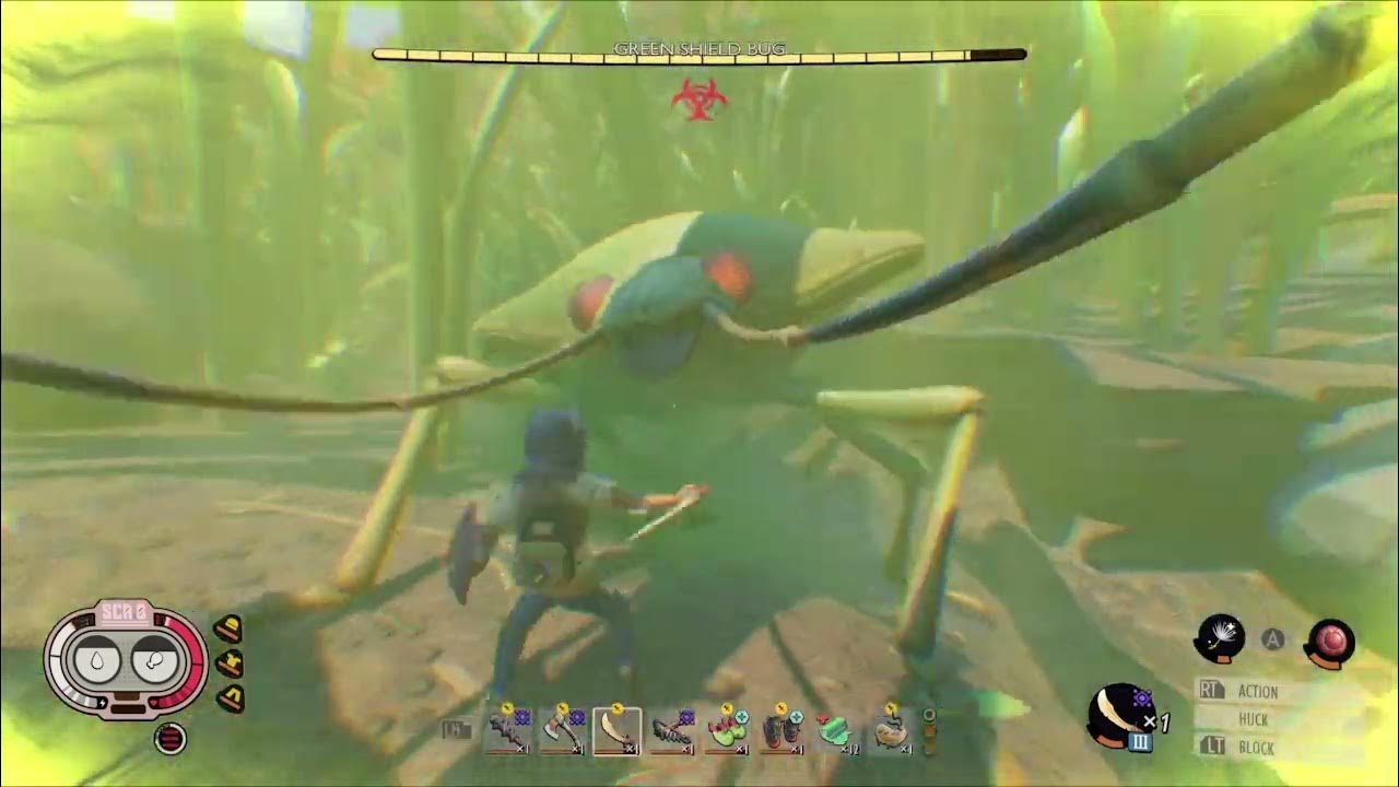 Green Shield Bugs are actual PAIN Grounded YouTube