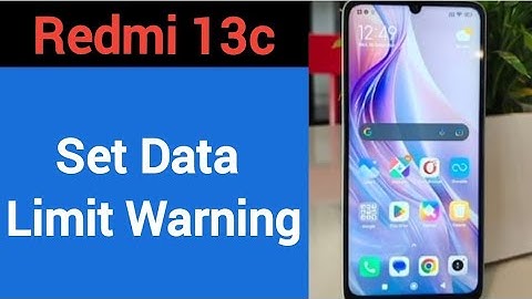 how to set data limit warning,Redmi 13c me data limit kaise set karen