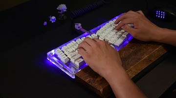 Switch Couture Acrylic Alice with lubed Milky Gateron Yellows Typing Test