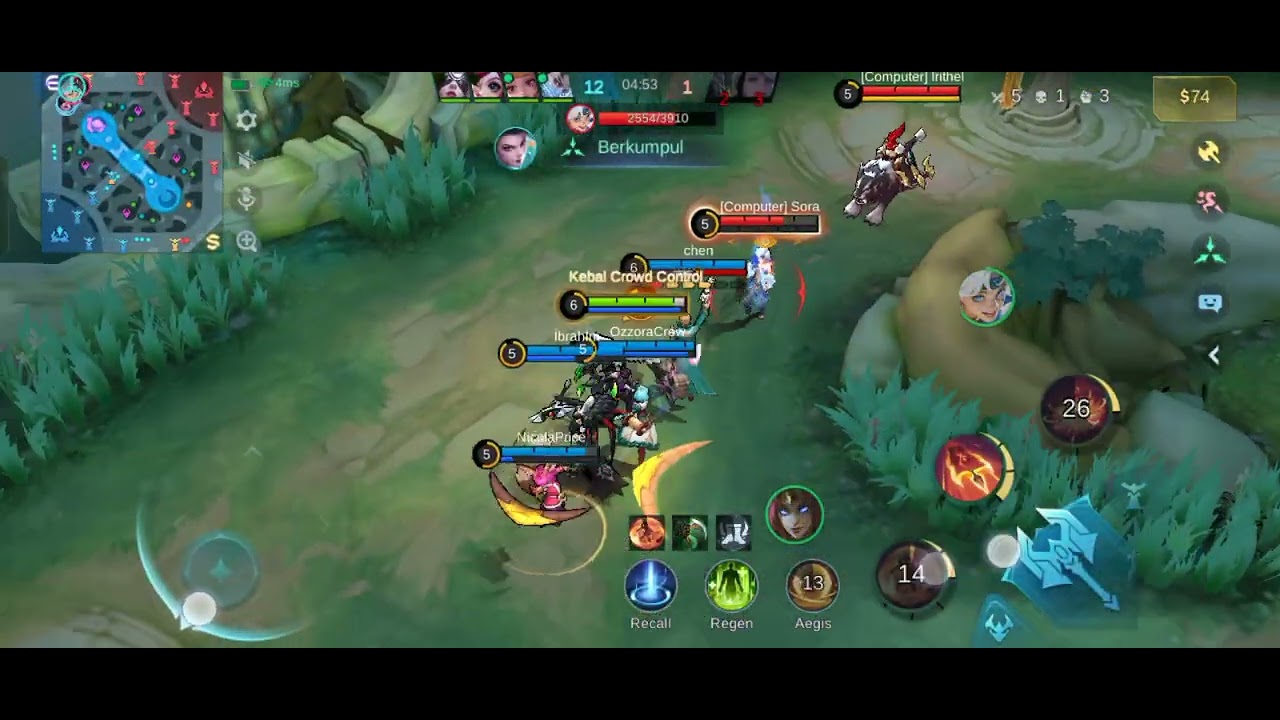 Pake hero hanabi 😁 #mobilelegends 