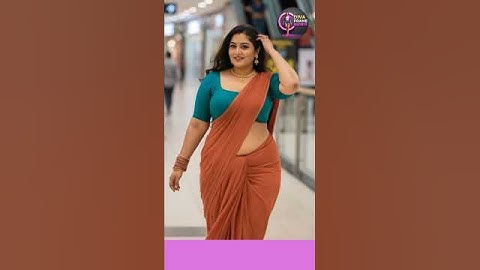 She Turned the Mall into a Runway 🔥 Saree Queen Slaying in Style  Diva Vibes Only! #Shorts  #saree