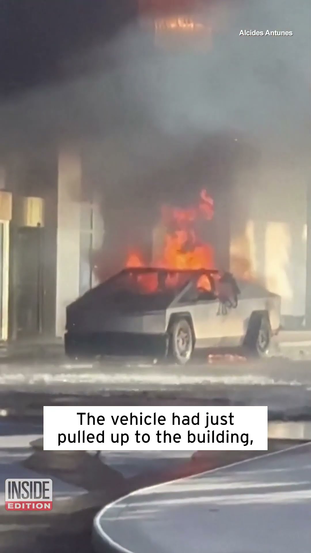 Cybertruck Explodes Outside Vegas Trump Hotel #shorts