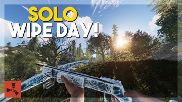 PRIMITIVE FIGHTS on WIPE DAY! - (SOLO VANILLA RUST #1 S7)