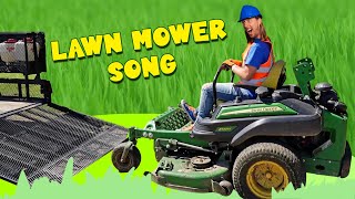 Lawn Mower Song for Kids | Mower Racing with Handyman Hal Kids Music