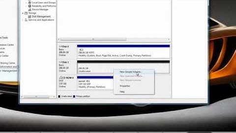 New hard disk installation - Windows