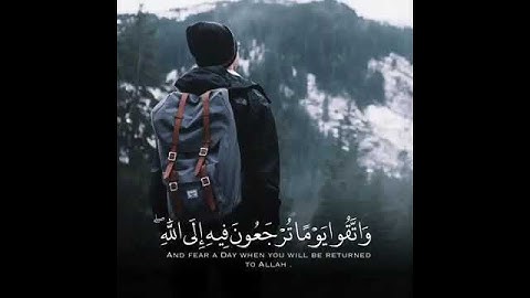 اجمل حالات واتس انستغرام دينية قرآن كريم (واتقوا يوما ترجعون فيه إلى الله)